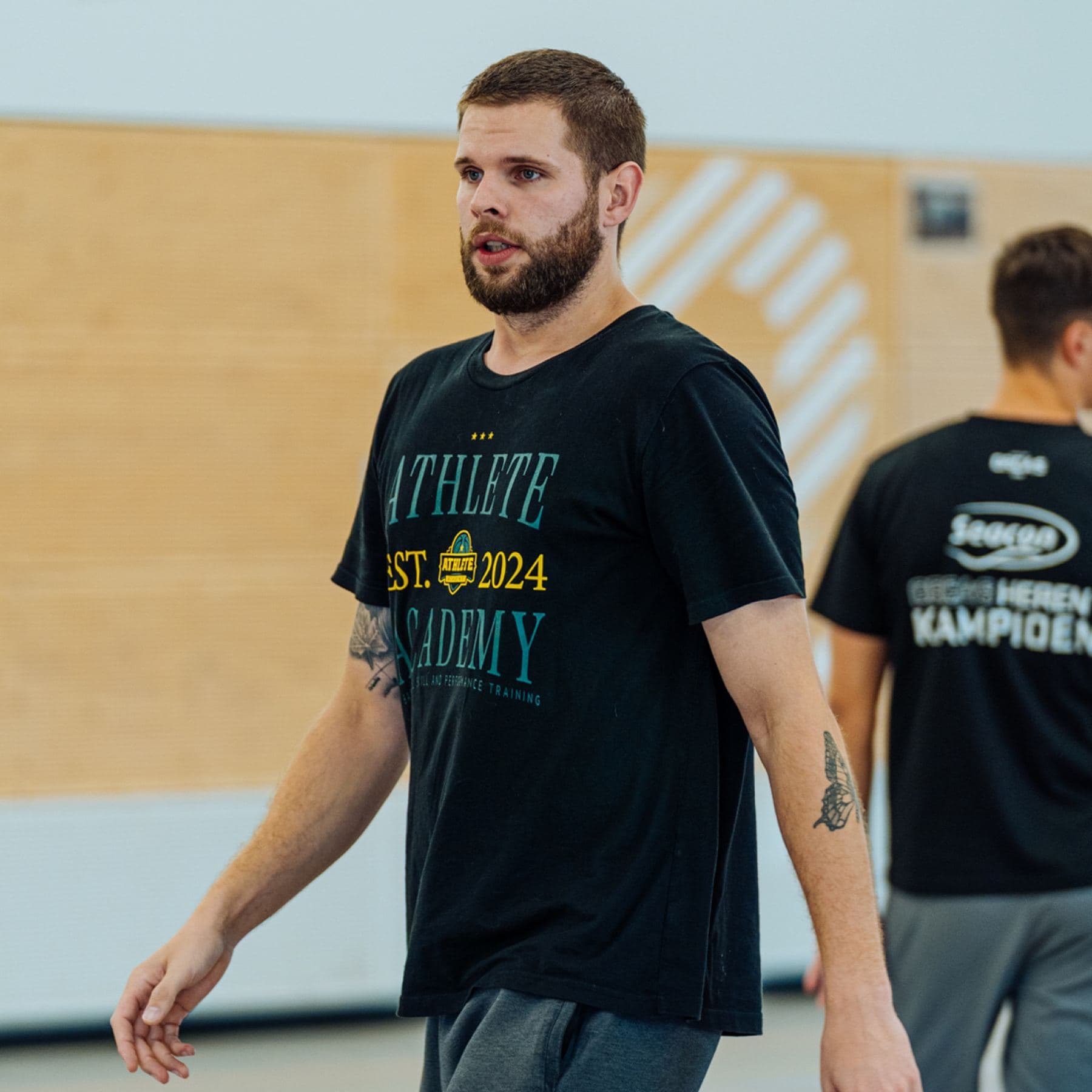 David Hahn tijdens een training